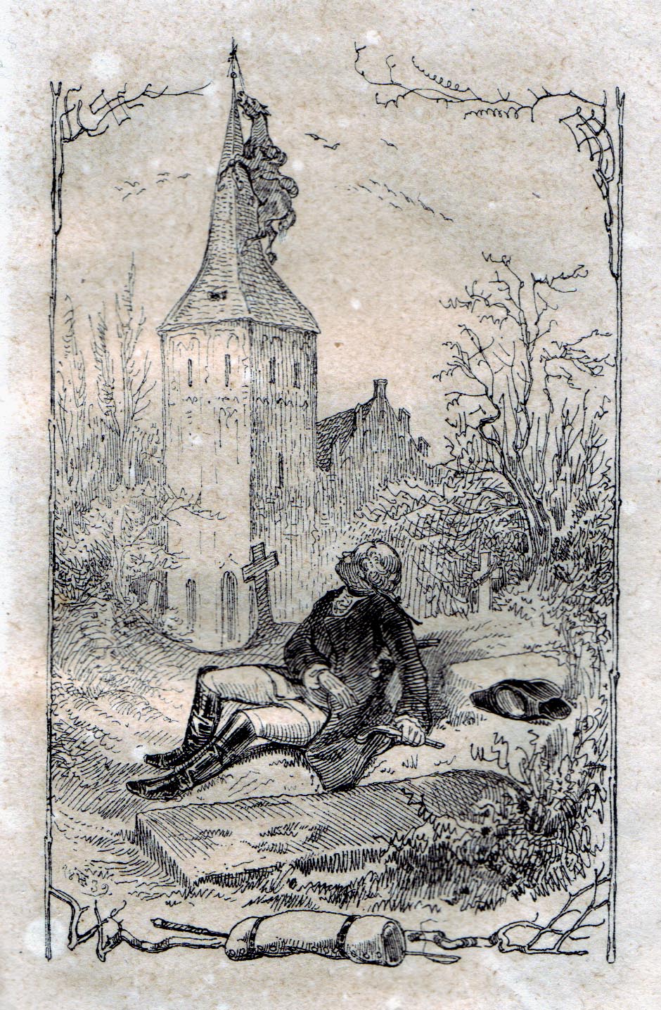 13-Kirchturm 1839 - Th Hosemann Goettingen